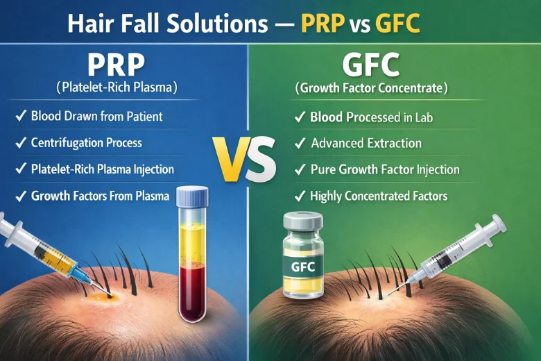 Hair Fall Solutions — PRP vs GFC: Which Treatment is Right for You?
